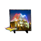 Photo slate tile of the International Bridge Sault Michigan