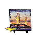 Summer nights on the Straits of Mackinac makes beautiful photo tiles and slate