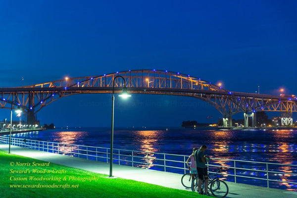 Blue Water Bridge Photo Port Huron Michigan Stock Photos