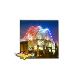 International Bridge Sault Michigan shining bright these coaster and trivets!