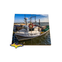 Coaster Puzzle with fishing boats for that unique gift