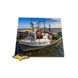 Coaster Puzzle with fishing boats for that unique gift