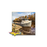 Coasters with photos of Brimley Michigan