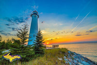 Michigan Photography Crisp Point Lighthouse Sunset Over Lake Superior Photo