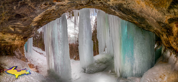 Michigan Landscape Photography Ice Cave Munising Pictured Rocks Photos
