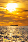 Great Lakes Freighters Photography A Portrait View of the Sunset over the Roger Blough on Lake Huron
