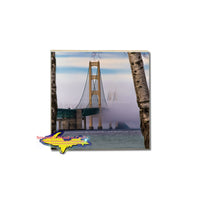 Mackinac Bridge Foggy Spring Morning Photo -0012