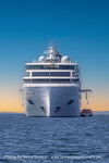 Cruise Ship Viking Polaris lowered their tender pod #2 to transport passengers to Mackinac Island