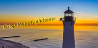 Crisp Point Lighthouse License Plate