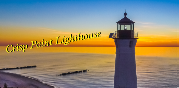 Crisp Point Lighthouse License Plate