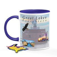 Great Lakes Freighters Mugs James R Barker Coffee Cup For Boat Nerd Fans