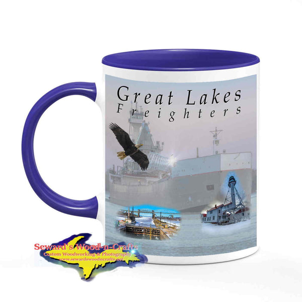 Great Lakes Freighters Mugs Tug Victory & Barge Maumee Cup