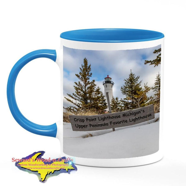 Michigan Made Coffee Cup/Mug Crisp Point Lighthouse Michigan's Upper Peninsula Favorite Lighthouse