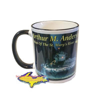 Great Lakes Freighter Arthur M. Anderson 11oz Mug For Boat Fans Back Side