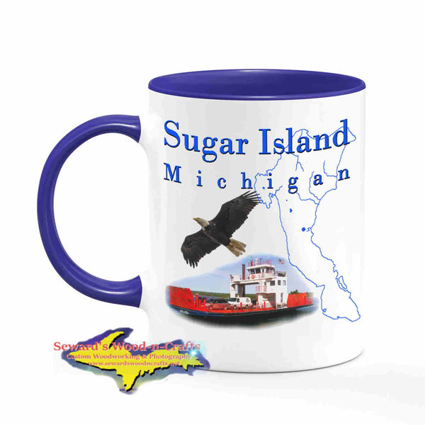 Michigan Made Mugs Sugar Island Michigan Coffee Cup Yooper gifts & collectibles