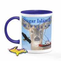 Michigan Made Mugs Sugar Island Michigan Coffee Cup Wildlife Deer Yooper gifts & collectibles