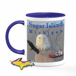 Michigan Made Mugs Sugar Island Michigan Coffee Cup Wildlife Bald Eagle Yooper gifts