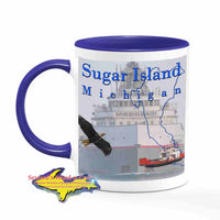 Michigan Made Mugs Sugar Island Michigan Coffee Cup Freighter Mississagi Yooper gifts & collectibles