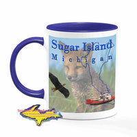 Michigan Made Mugs Sugar Island Michigan Coffee Cup Wildlife Red Fox Yooper gifts