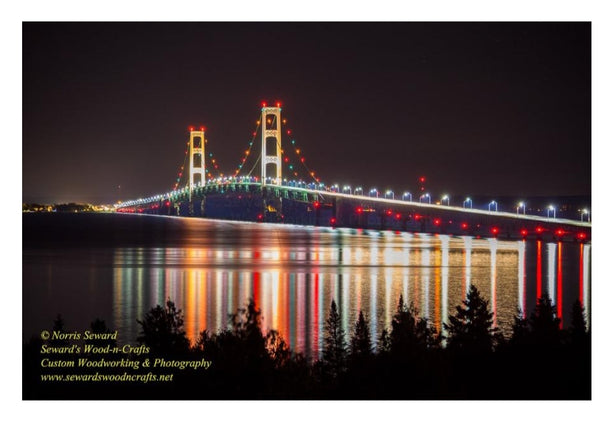 Amazing Mackinac Bridge Reflection -3813