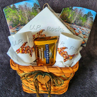 UP Rocks Shot Glass Michigan Gift Basket