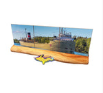 Alpena Great Lakes Freighter Photo Tile Coasters For Ship Fans