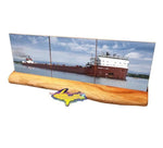 Stewart J. Cort Panoramic Photo Tile Coaster Set Great Lakes Freighters Gifts & Collectibles