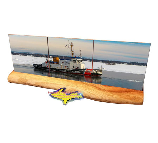 United States Coast Guard Photos & Photo Gifts Great Lakes USCG Katmai Bay Sault Michigan Made Coaster Set
