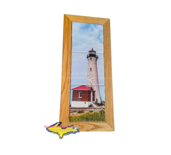 Crisp Point Lighthouse Michigan Made Framed Art Tiles Great Yooper Gifts