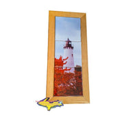 Whitefish Point Lighthouse Michigan Made Framed Art Tiles Sault Ste. Marie, Michigan Gifts