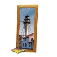 Whitefish Point Lighthouse Michigan Made Framed Art Home Office Decor