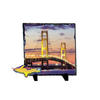 Summer nights on the Straits of Mackinac makes beautiful photo tiles and slate