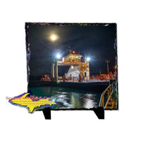 Photo Slate 8x8 Sugar Islander II In Da Moonlight Rustic Photo Slate Unique gifts and collectible from Sault Ste. Marie, Michigan