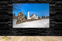 Michigan Photography Point Iroquois Lighthouse Photo Home Office Image