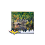 Amazing fall colors of Marquette, Michigan makes a perfect photo coaster