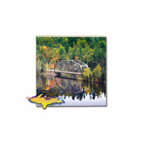 Amazing fall colors of Marquette, Michigan makes a perfect photo coaster