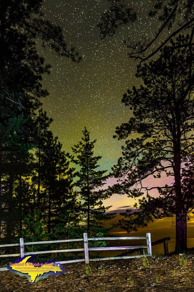 Northern Lights Big Pines Brimley Michigan Upper Peninsula Photography