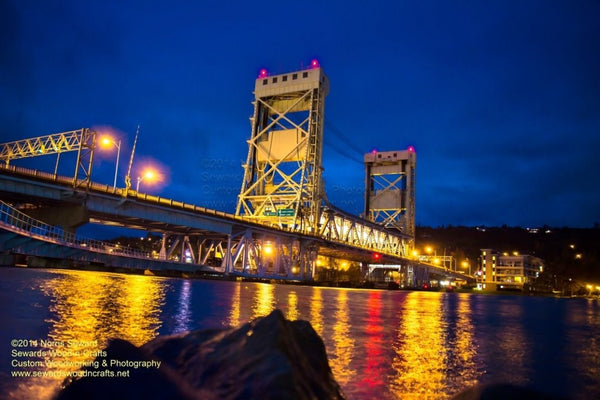 Michigan Landscape Photography Portage Lake Lift Bridge The Gateway To Copper Country