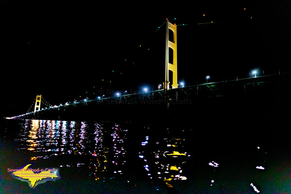 Michigan Photography   Mackinac Bridge Nightscape