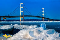 Mackinac Bridge Winter Gems Photo Michigan Photography Home Decor