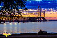 Mackinac Bridge Summer Evening ~ Stock Photo -8700