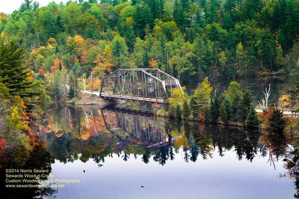 Michigan Landscape Photography Bridge 510 HWY Autumn Colors Marquette Photos For Sale