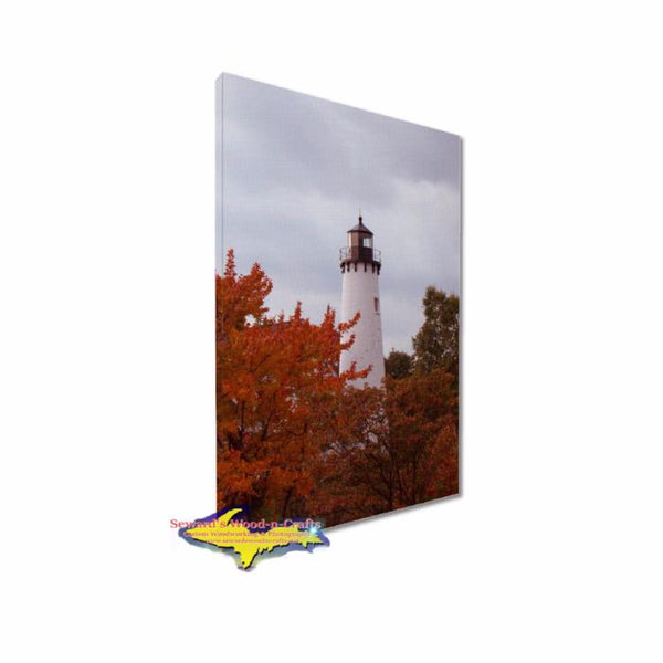 Yooper Gifts Small Canvas Print Point Iroquois Lighthouse Featuring beautiful  photography of stunning Michigan landmarks.