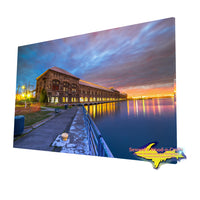 Cloverland Electric Hydro Plant on a fine art canvas print