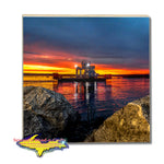 Sugar Island Ferry Drink Coaster Michigan's Upper Peninsula Yooper Gifts