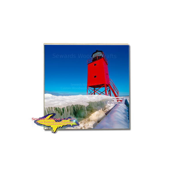 Artistic Coasters of Michigan Lighthouses for home interior