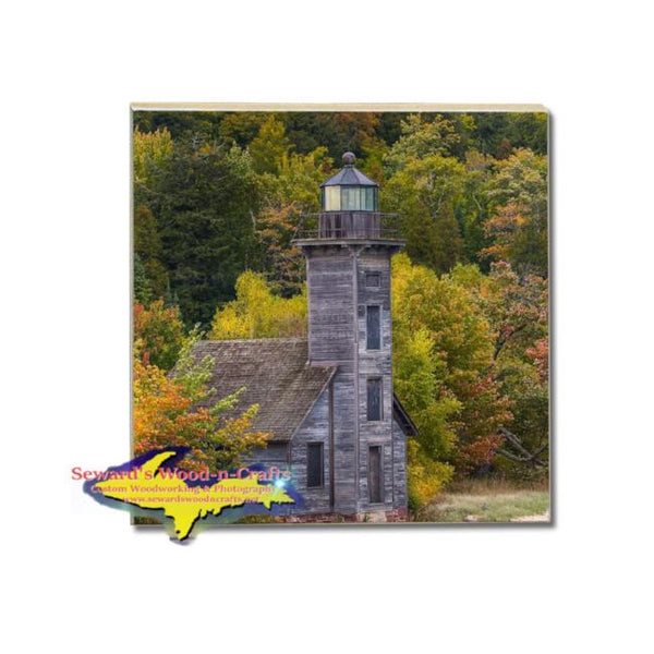 Michigan Drink Coasters Grand Island Lighthouse Pictured Rocks Photos, Gifts, & Collectibles