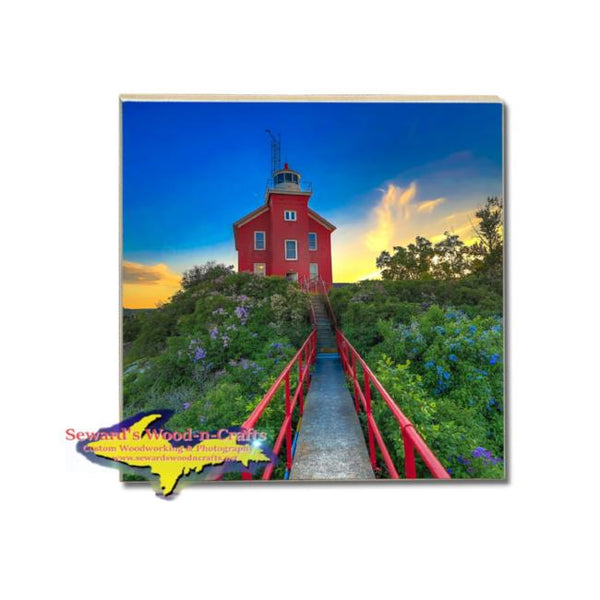 Drink Coasters Marquette Lighthouse Michigan's Upper Peninsula Gifts & Collectibles