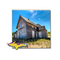 Lighthouse/Life-Saving Station Vermilion Point Lake Superior Michigan Drink Coasters