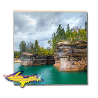 Michigan Made Drink Coasters Battleship Row Pictured Rocks Gifts & Collectibles Living Room Decor